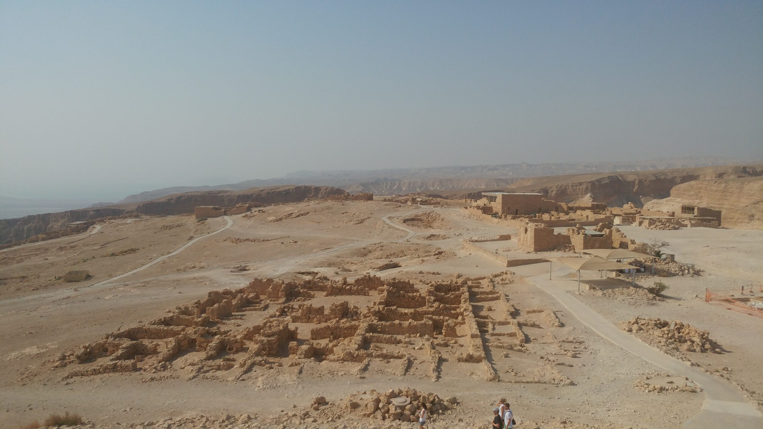 A picture of ruins at Masada in Israel